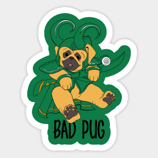 Bad Pug Sticker